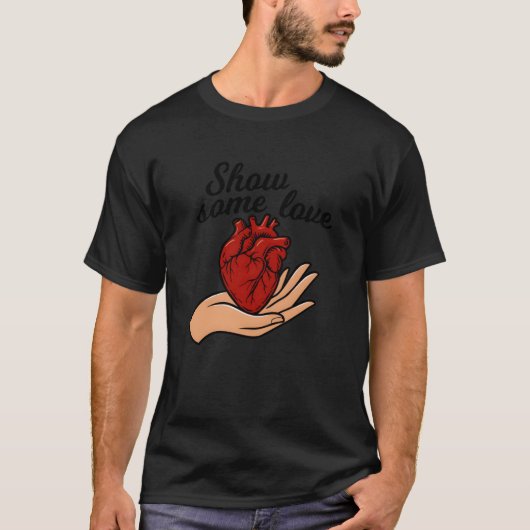 Show Love with a Heartfulouch girl T-shirt (Voorkant)