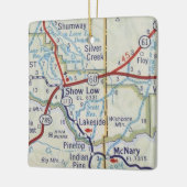 Show Low Arizona kerstversiering Keramisch Ornament (Links)