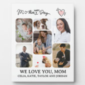 Show Mam You Care: Gepersonaliseerde foto Keepsake Fotoplaat (Voorkant)