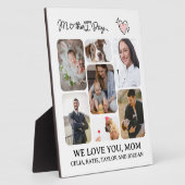 Show Mam You Care: Gepersonaliseerde foto Keepsake Fotoplaat (Zijkant)