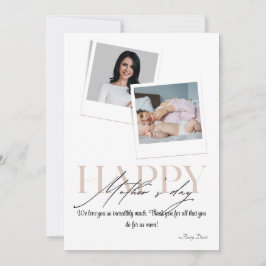 Show Mam You Care: Gepersonaliseerde foto Moederda Feestdagenkaart