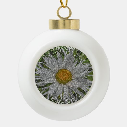 Show Me A Daisy #1 Keramische Bal Ornament (Voorkant)