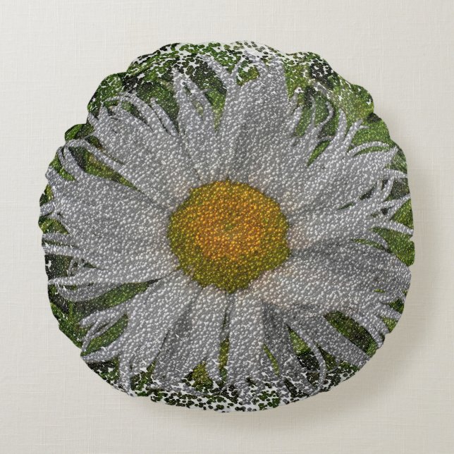 Show Me A Daisy #1 Rond Kussen (Voorkant)