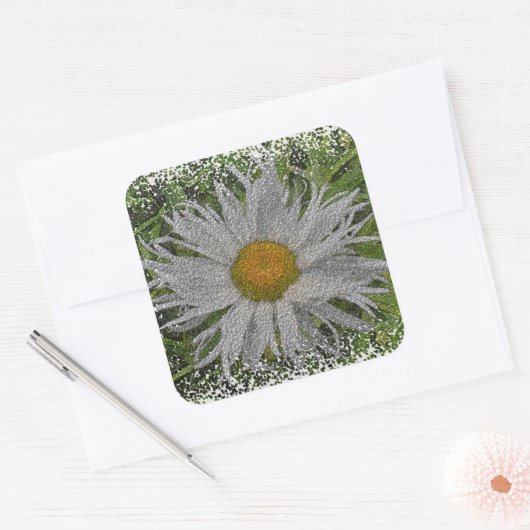 Show Me A Daisy #1 Vierkante Sticker (Envelop)