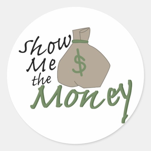 Show Me Bag Ronde Sticker (Voorkant)