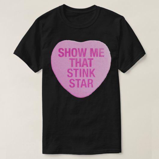 Show me dat stinkende Snoepjes hart T-shirt (Design voorkant)