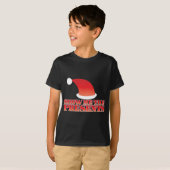 Show me de CADEAUS! met een schattige kleine santa T-shirt (Voorkant volledig)