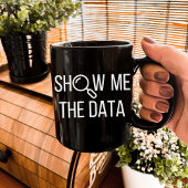 Show me de data, statistiek, informatica koffiemok
