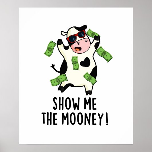 Show me De grappige Koe van de Mooney Poster (Voorkant)