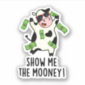 Show me De grappige Koe van de Mooney Sticker (Voorkant)