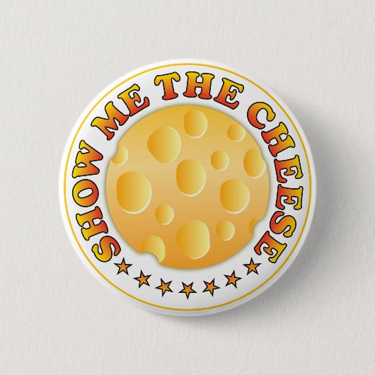 Show me de kaas R Ronde Button 5,7 Cm (Voorkant)