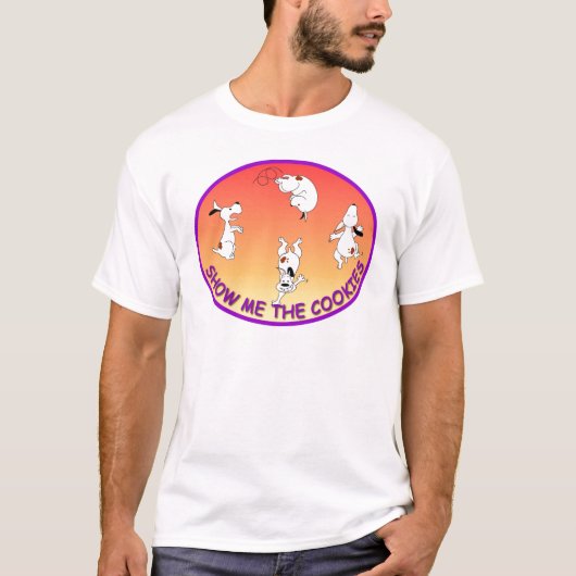 Show me de koekjes t-shirt (Voorkant)