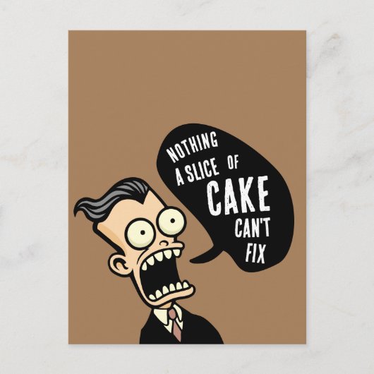 Show me de taart briefkaart (Voorkant)