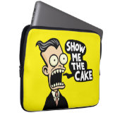 Show me de taart laptop sleeve (Voorkant Rechts)