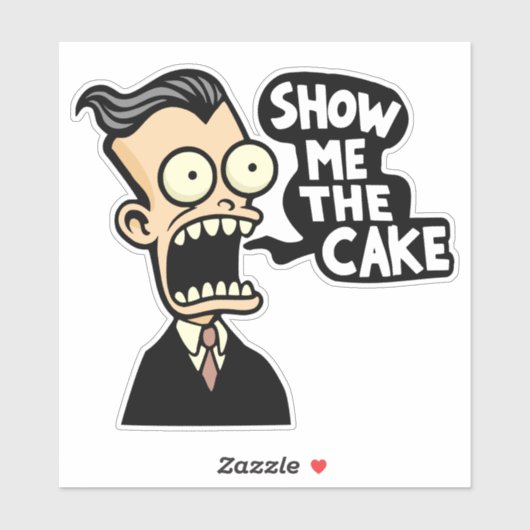 Show me de taart sticker (Vel)