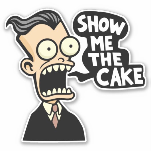 Show me de taart sticker (Voorkant)