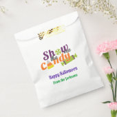 Show me het Snoep Halloween Gezegden Goodie Bag Bedankzakje (Gezegeld)