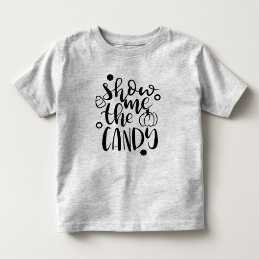 Show me het Snoep Halloween Toddler T-Shirt (Voorkant)