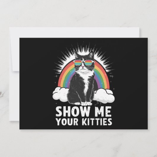 Show me je Katten grappig lesbisch gay pride lgbt Kaart (Voorkant)