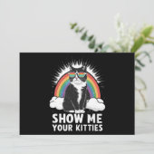 Show me je Katten grappig lesbisch gay pride lgbt Kaart (Staand voorkant)
