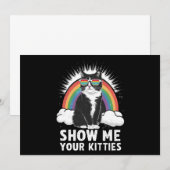 Show me je Katten grappig lesbisch gay pride lgbt Kaart (Voorkant / Achterkant)