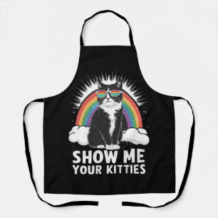 Show me je Katten grappig lesbisch gay pride lgbt Schort