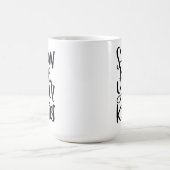 Show me je Katten, met de hand geletterd ontwerp Koffiemok (Center)