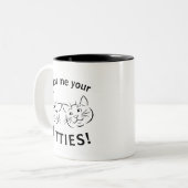 Show me je katten tweekleurige koffiemok (Voorkant links)