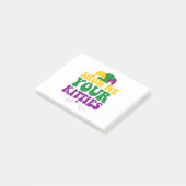 Show me je Kittiens Funny Mardi Gras Cat Lovers Post-it® Notes (Schuin)