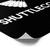 Show me je pendeldienst Funny Badminton Poster (Hoek)