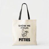 Show me je Pitties grappige Pitbull canvas tas (Voorkant)