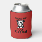 Show me je pitties grappige pitbull koelbox blikjeskoeler (Blikje Voorkant)