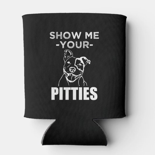 Show me je Pitties grappige Pitbull koelbox Blikjeskoeler (Achterkant)