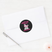 Show me je Pitties K Pit Bull Ronde Sticker (Envelop)