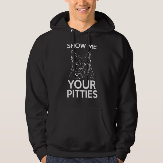 Show me je Pitties Pitbull 39 Hoodie (Voorkant)