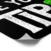 Show me je tip$ Funny Bartender Mixoloog Poster (Hoek)