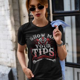 Show me je tips - Funny Dart champion T-shirt