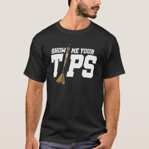 Show me uw tips maken kunstbordtaper donkerder t-shirt