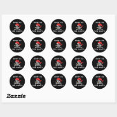 Show Me Yer Booty - Funny Adult Jolly Roger Humor Ronde Sticker (Vel)
