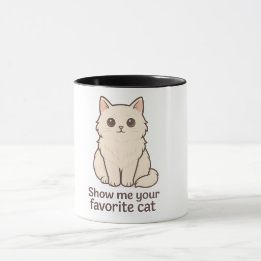 "Show Me Your Cat" Mok – Schattigee Zwarte Kat Ill (Midden)