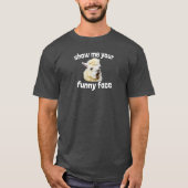 Show me your funny face lachendes Alpaka Lama T-shirt (Voorkant)