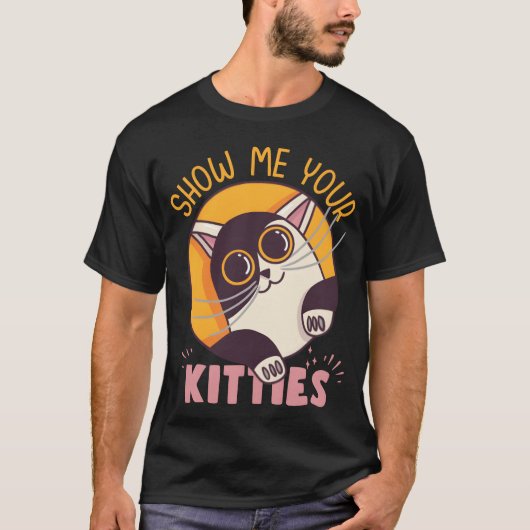 Show Me Your Kitties Cute Cat Design boy T-shirt (Voorkant)