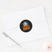 Show Me Your S, Funny Ghost Halloween Humor Adults Ronde Sticker (Envelop)