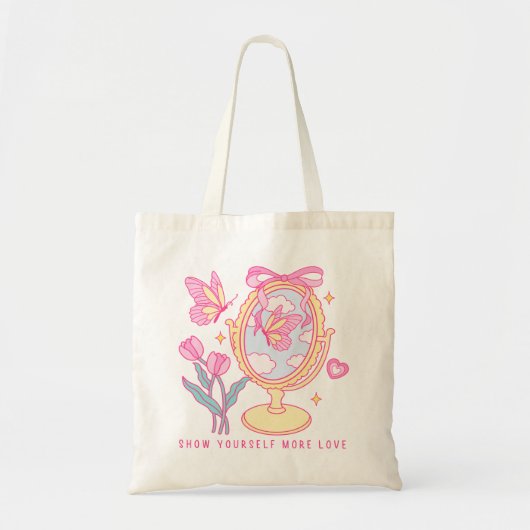 Show Meer liefde voor jezelf Tote Bag (Voorkant)