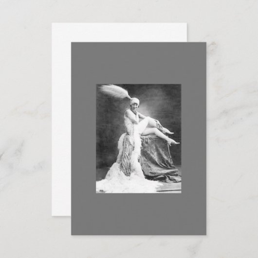  Show meisje Bedankkaart (Voorkant / Achterkant)