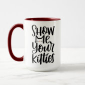 Show mij Uw Katten, Handmatig design Mok (Links)