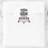 Show mij Uw Katten Post-it Nota's Ronde Sticker (Tas)