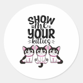 Show mij Uw Katten Post-it Nota's Ronde Sticker
