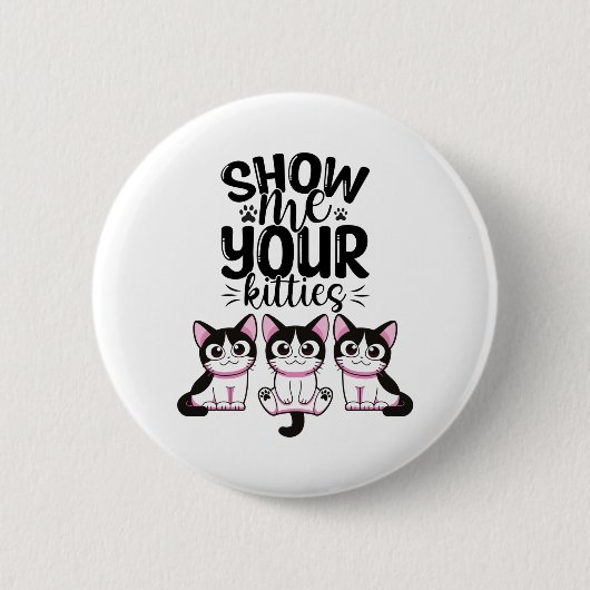 Show mij Uw Katten Ronde Button 5,7 Cm (Voorkant)