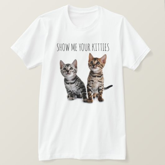 Show mij Uw Katten T-shirt (Design voorkant)
